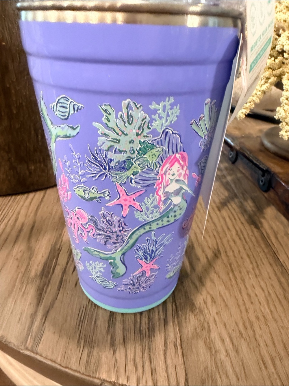 Purple Mermaid Stainless Travel Tumbler - Insulated Water Bottle